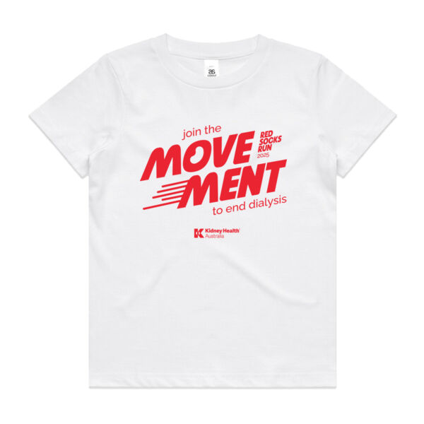 Red Socks Run Youth White T-Shirt Thumbnail