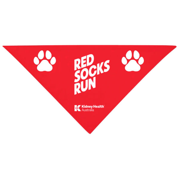 Red Socks Run Dog Bandana Thumbnail